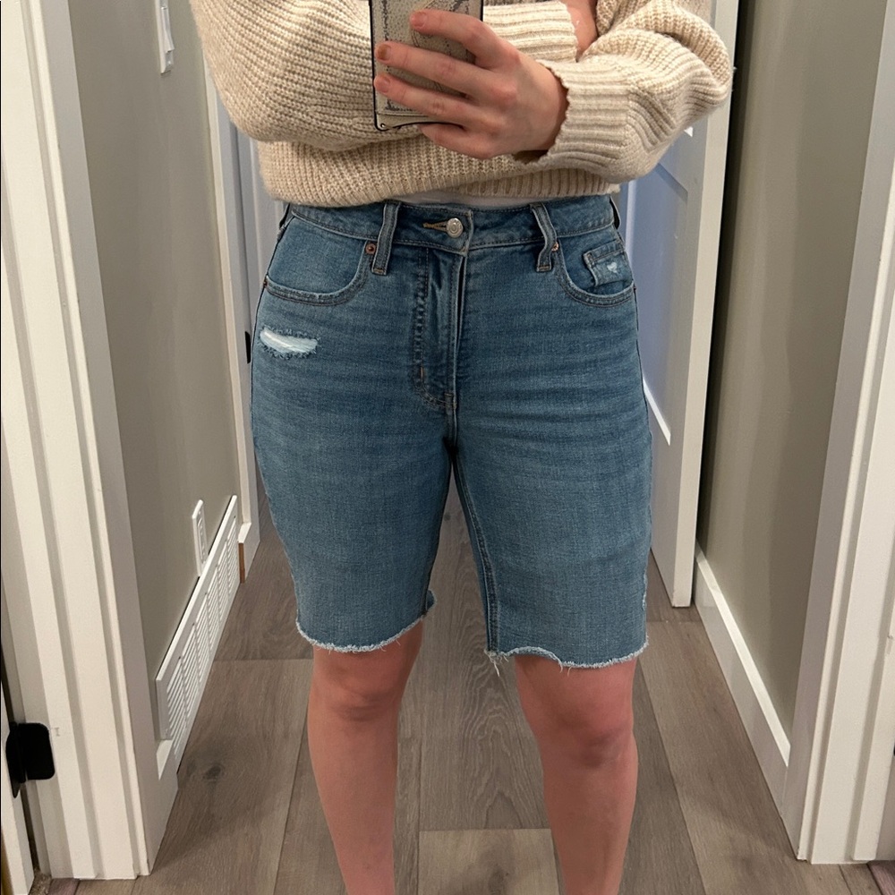 old Navy OG straight high rise Jean shorts